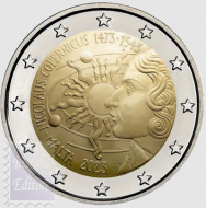 2 euro Malta 2023 - Fior di conio in capsula BU da coincard -  550° Ann. nascita Niccolo' Copernico 