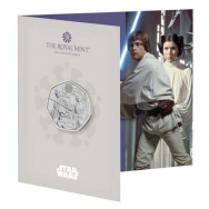 Collezione Guerre Stellari 3/4- Luke Skywalker e la Principessa Leia - Confezione Ufficiale Royal Mint 2023