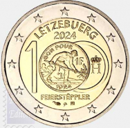 2 euro Lussemburgo 2024 UNC - Centenario dei Franchi Lussemburghesi