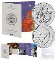  5 £ Le Bestie dei Tudor - Il Dragone  - Confezione Ufficiale  Royal Mint 2024