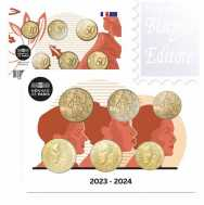Set 10-20-50 cent. Francia 2023/2024 - Vecchio e Nuovo conio