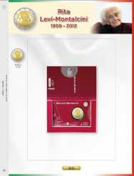 (A) Pagine raccoglitrici 2 € Coincard Italia 2024 - Rita Levi Montalcini