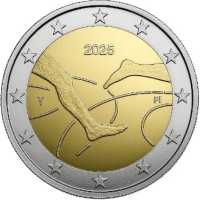 2 euro Finlandia 2025 - 100° anniv. gara atletica leggera Finlandia/Svezia