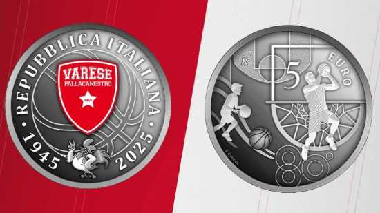 5 euro per gli 80 anni della PALLACANESTRO VARESE