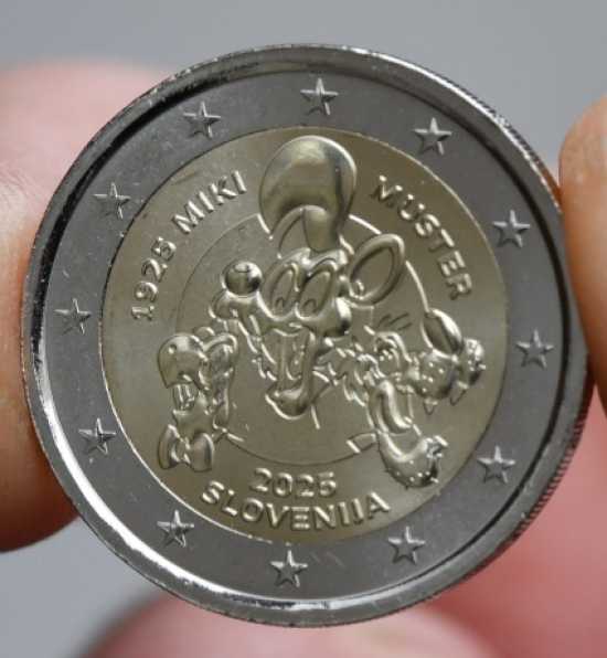 2 euro Slovenia - Un omaggio a Miki Muster, padre del fumetto sloveno