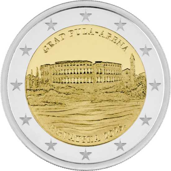 2 euro Croazia 2025 - Citta di Pola