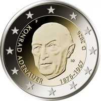 2 euro Germania 2026 - 150° Ann. nascita Konrad Adenauer
