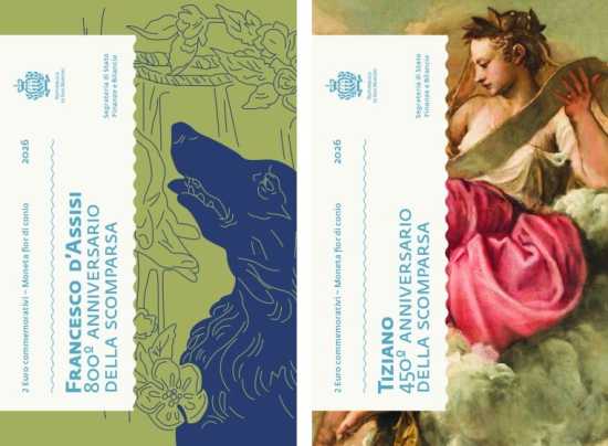 Si alza il sipario sulle monete da 2 euro 2026 di SAN MARINO