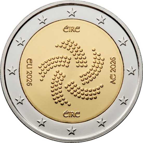 L'Irlanda celebra la sua presidenza del Consiglio UE con un nuovo 2 euro commemorativo