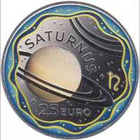 25 euro argento 1 Oz.  Lussemburgo 2026 - Sistema solare: Saturno