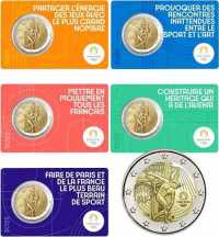 2 euro Francia 2022 - Verso le Olimpiadi di Paris 2024