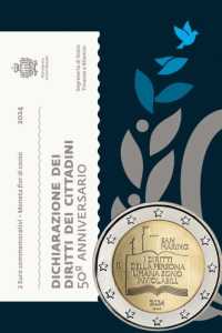 2 euro San Marino 2024 - Dichiarazione dei Diritti dei Cittadini Sanmarinesi