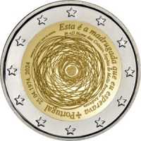 2 euro Portogallo 2024 - 50 anni della Rivoluzione  dei Garofani