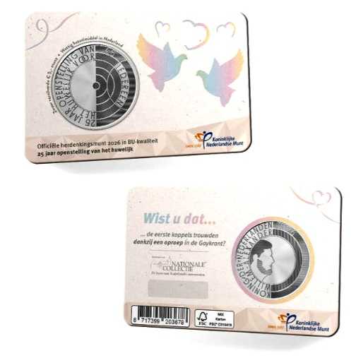 5 € Olanda 2026 coincard - 25 anni primo matrimonio misto  