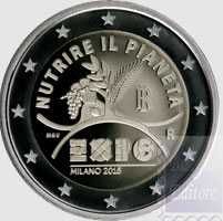 Monete Euro - Fior di Conio UNC - 2 euro Italia 2015 - EXPO