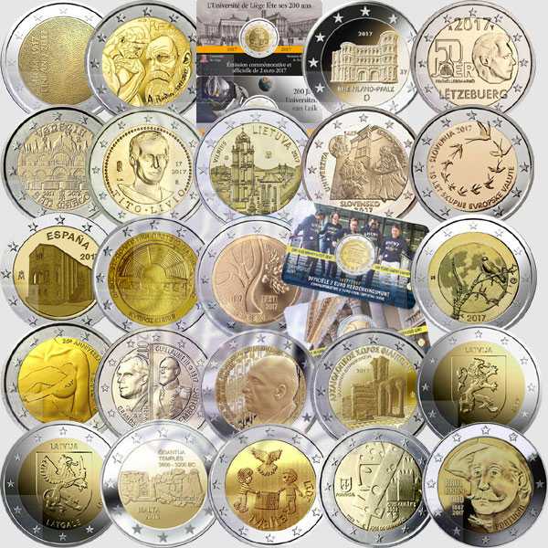 Monete Euro - Collezione Completa - 2 Euro commemorativi 2017 ( 25 monete )