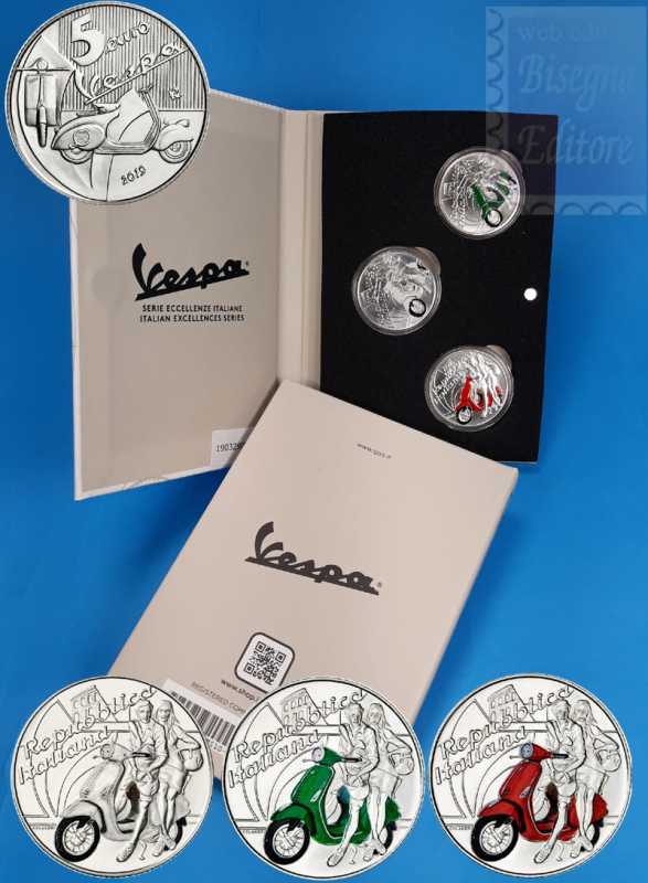 Trittico 5 euro vespa