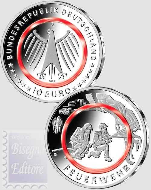 2021 GERMANIA MONETA 10 EURO - SULL'ACQUA - AUF DEM WASSER - POLIMERO - D -  MF101997