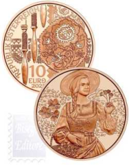 10 € Austria 2025 - Costumi tradizionali - Aufdirndln – Lino