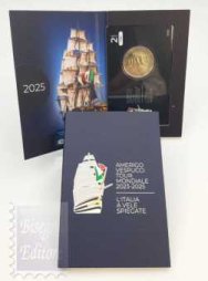 2 euro Italia 2025 Coincard Ufficiale - Nave Scuola Amerigo Vespucci