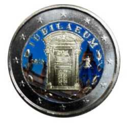 2 € colorato in capsula Italia 2025 - Giubileo della speranza