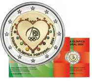 2 euro  Portogallo 2024 Proof colorata  - Partecipazione Portogallo Olimpiadi  Paris 2024