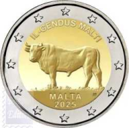 2 euro Malta 2025 - Specie autoctone mediterraneo: Il bue maltese 