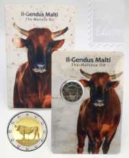 2 euro Malta 2025 - Coincard BU - Il bue maltese