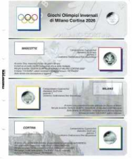 (M) Pagine raccoglitrici 1/4 Giochi Olimpici Milano Cortina 2026