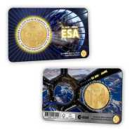  2.5 € Belgio 2025 - Coincard Ufficiale BU (Versione Olandese) -  50 anni ESA ( agenzia Spaziale Europea)