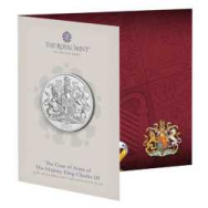 Moneta da 5£  Stemma di Sua Maestà il Re Carlo III Confezione Royal Mint 2025