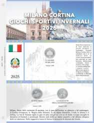 (A) Pagine raccoglitrici 1/4 € Italia 2025 - Milano Cortina 2026