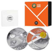 10 € argento Proof Francia 2025 - 100 anni Roland Garros in scatola e certificato.