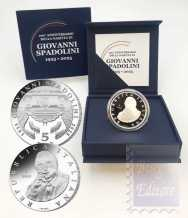 5 € argento Italia 2025 -  Centenario nascita Giovanni Spadolini