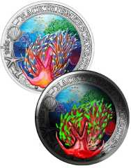 3 €  Austria 2025 in capsula - Serie Vita Marina luminosa - Doride Nudibranco