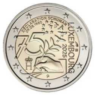 2 euro Lussemburgo 2025 - 75° anniv. Dichiarazione Schuman