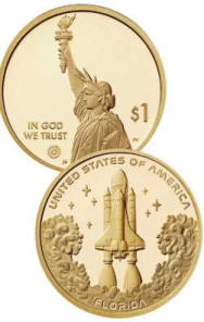  Innovatori USA 2025 - 1 $  Florida - KENNEDY SPACE CENTER- set 2 monete  D+P