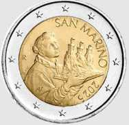  2 € San Marino 2025 UNC non commemorativo - Nuova faccia nazionale
