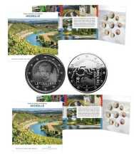 Lussemburgo Divisionale euro 2025 Mosella - 2 set con variante 2 euro ologramma