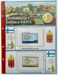 (A) Pagine 2 € Coincard Finlandia 2025 - Diplomazia Politica (doppia)