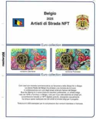 (M) Pagine 2.5 € Belgio Coincard 2025 - Artisti di strada NFT