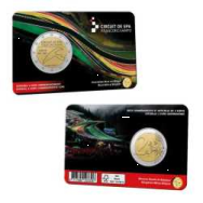 2 euro Belgio 2025 -Coincard Ufficiale BU - (Versione Olandese) - 75 anni del Circuito Spa Francorchamps.