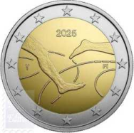 2 euro Finlandia 2025 - 100° anniv. atletica Finlandia - Svezia