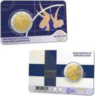 2 euro Finlandia 2025 -100° anniv. atletica Finlandia - Svezia - Coincard BU versione Inglese - 