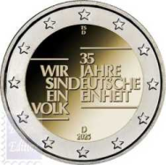 2 euro Germania 2025 - 35 anni dell'unità tedesca