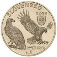 5 € Slovacchia 2024 -  Flora e fauna slovacca - Aquila imperiale
