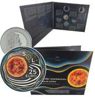25 euro Lussemburgo 2025 - 1 oncia argento 999/000 colorato - Il sole + ALBUM 