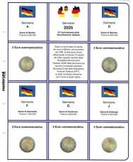 (M) Pagine 2 € Germania 2025 x 5 zecche - Unità Tedesca