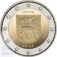 2 euro Lettonia 2025 - Regione della Sēlija
