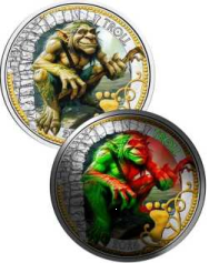 3 euro Austria 2025 - Creature mitiche e fantastiche:  Il Troll ( si illumina al buio!!)